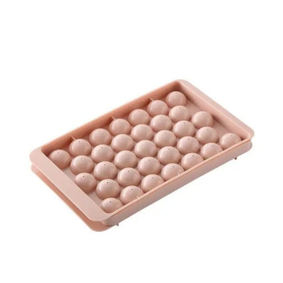 Pink Ice Cube Trays For Ice Ball Mold Mini Round Circle - Picture 2 of 3